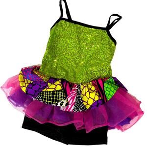 Girls Dance Outfit Curtain Call Costumes Peace Out E2104 Dance Jazz